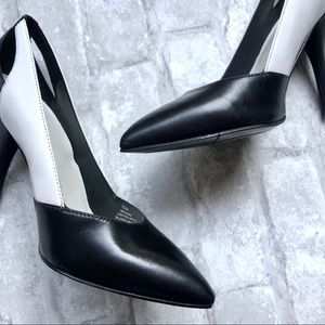 Nine West Black and White Heels